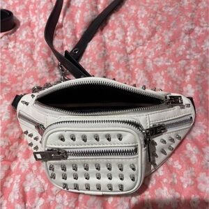 Alexander Wang White Leather 'Attica' Mini Belt Bag for Sale!!!!!